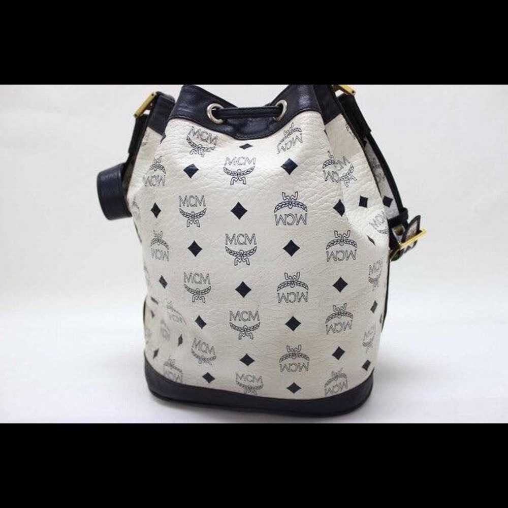MCM Elegant Cross Body Hobo Bucket Bag - Picture 2 of 8